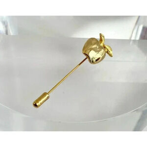 Vintage Gold Colored Apple Stick Pin